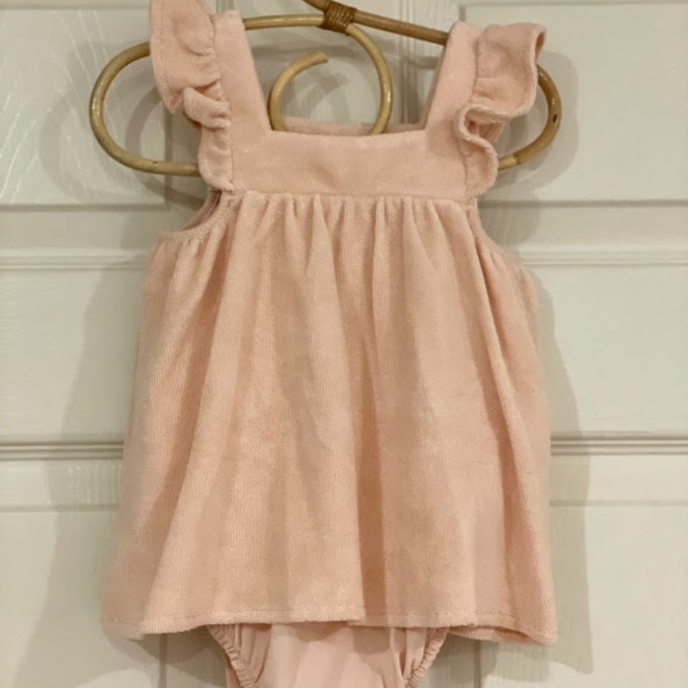 Emile et Ida Terry Cloth Romper Dusty Pink